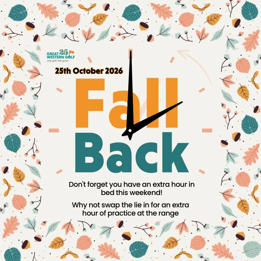 ⏰ Don&rsquo;t forget that the clocks go back this weekend, so you get an extra hour in bed&hellip; or an extra hour of practice at the range&hellip; or BOTH!! 😝🏌🏻&zwj;♂️⛳