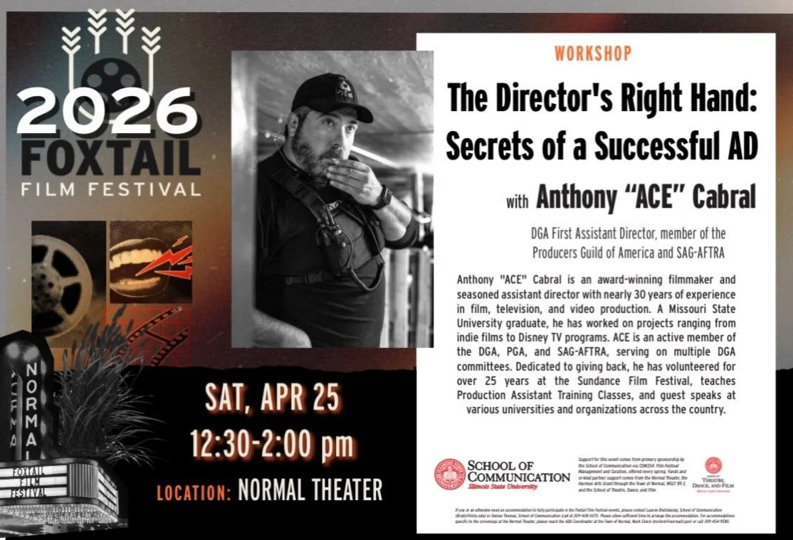 Come connect with a professional director&rsquo;s assistant who&rsquo;s worked with Disney and Netflix! 

Register here: https://tickets.normaltheater.com/websales/pages/info.aspx?evtinfo=553651~35dbfdce-d79f-4fa0-875c-6ed7bfd29434&amp;epguid=d9f2c60