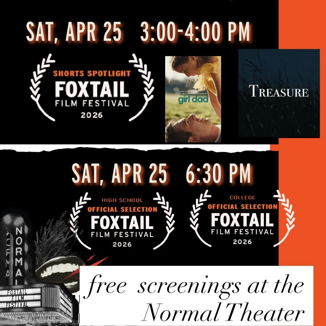 Up next is our shorts spotlight with local filmmakers and then our closing screening of our competitive shorts and ceremony  #foxtailfilmfestival #ilstu #uiuc #illinoiswesleyan.  And what just happened with Anthony ACE Cabral