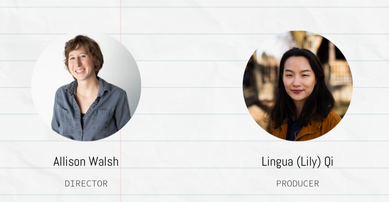 headshot of Allison Walsh and Lily Qi
