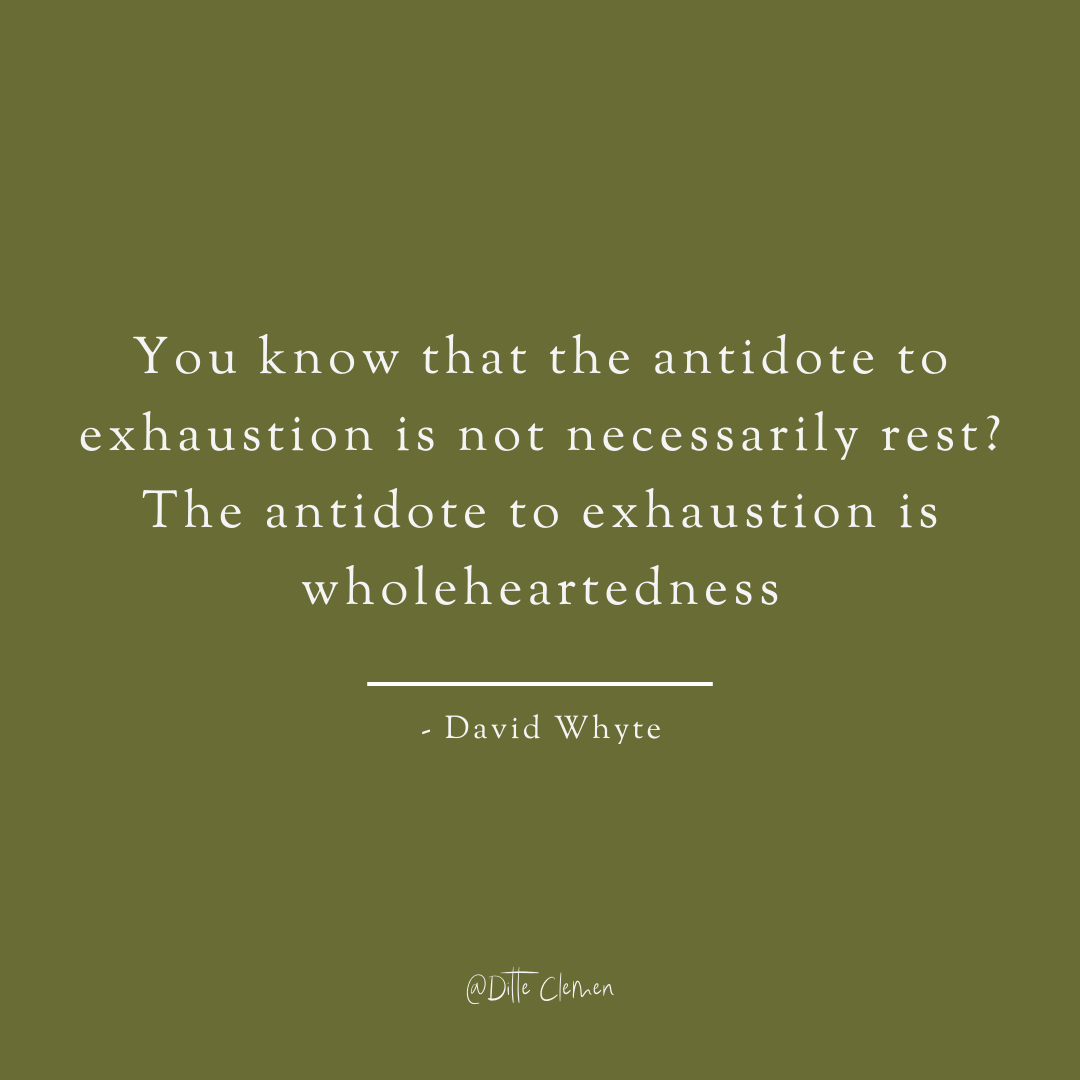 Antidoten til udbrændthed er ikke hvile, men helhjertethed