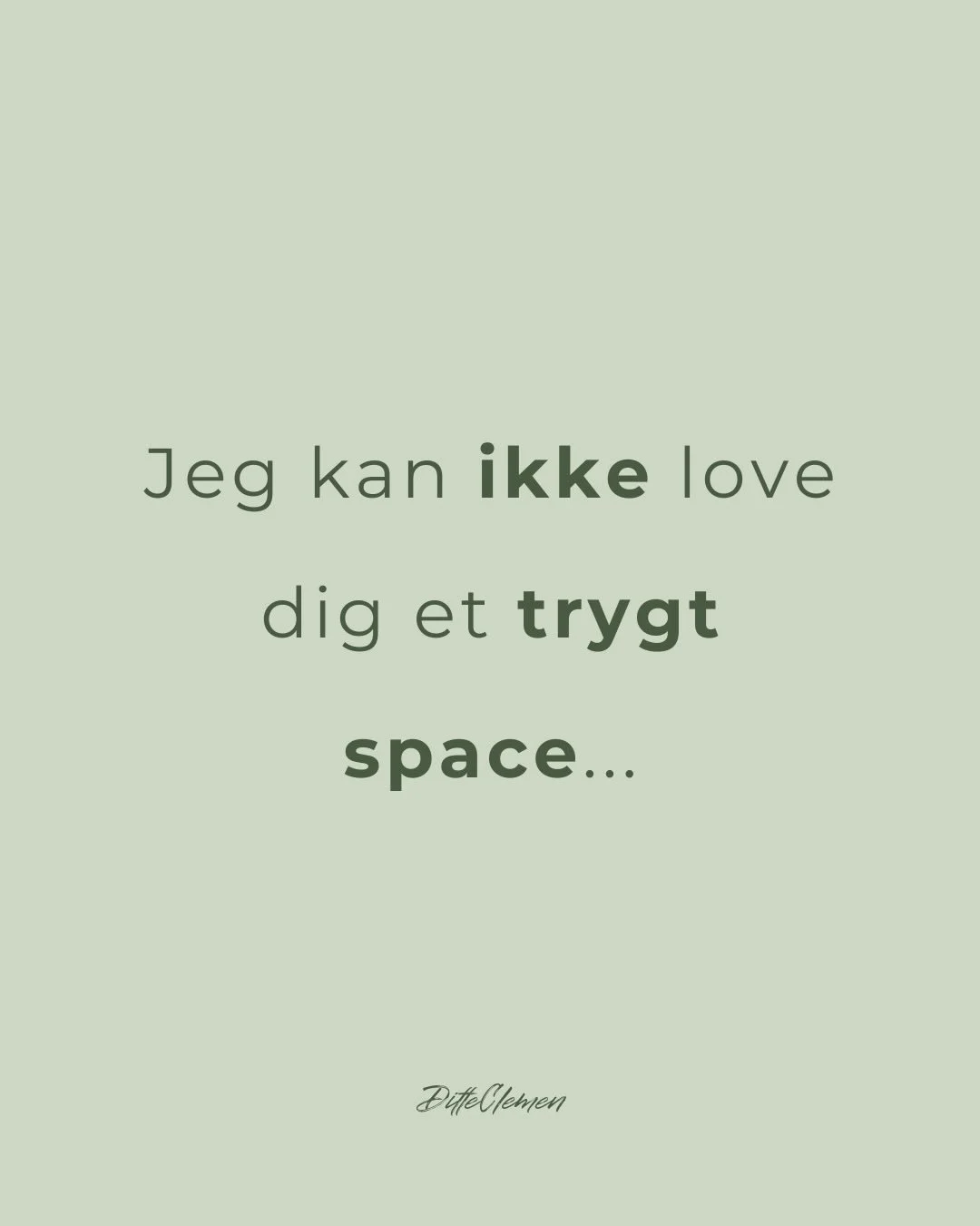 Det lyder m&aring;ske m&aelig;rkeligt. Er det ikke netop det, en terapeut skal?

Sandheden er, at tryghed ikke er noget, jeg kan skabe for dig. Tryghed opst&aring;r i nervesystemet, der konstant scanner dine omgivelser for tegn p&aring; trussel eller