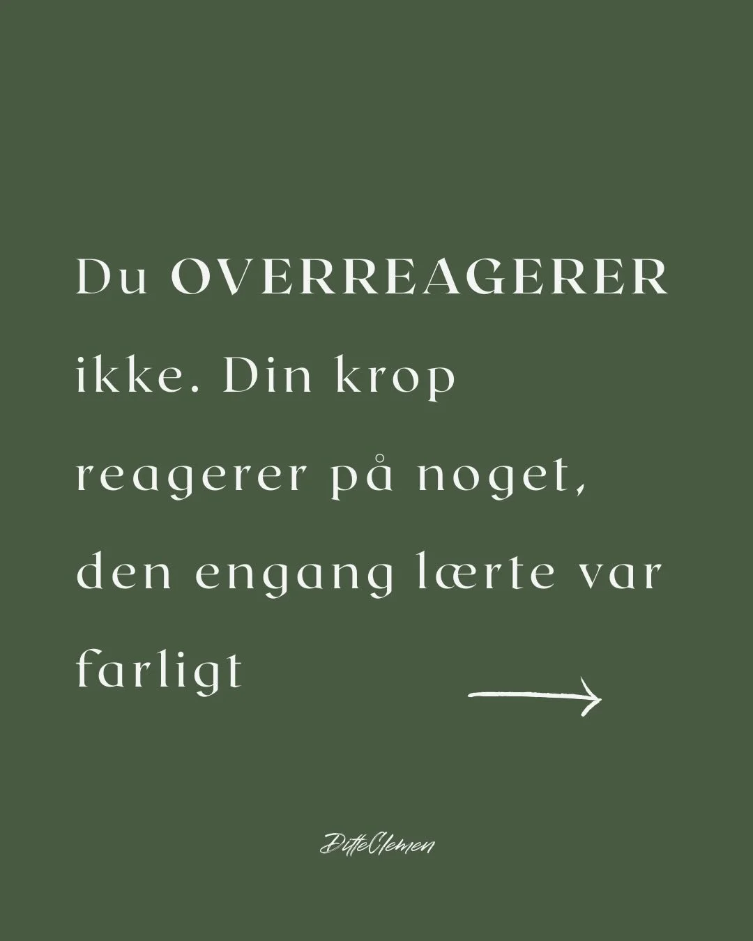M&aring;ske du kender det? Du reagerer pludseligt og voldsomt p&aring; noget, du ikke helt forst&aring;r, udl&oslash;ser s&aring; stor en reaktion. M&aring;ske du bliver du overv&aelig;ldet af vrede, vildt ked af det eller lukker helt ned. Bagefter t