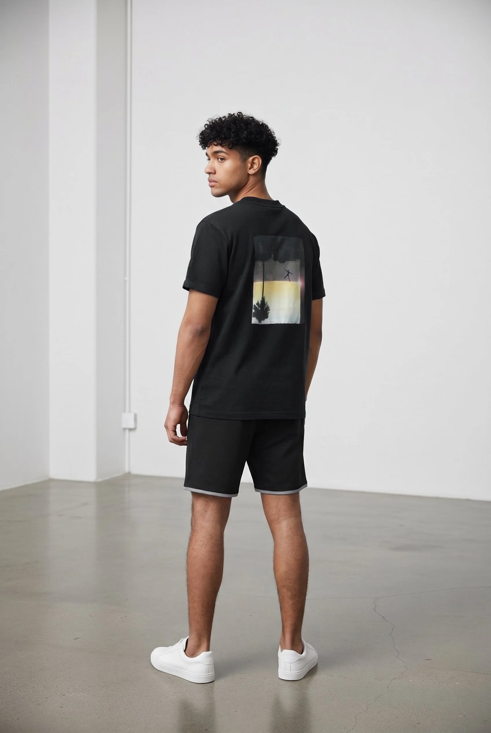 Oversized Core Black Tee