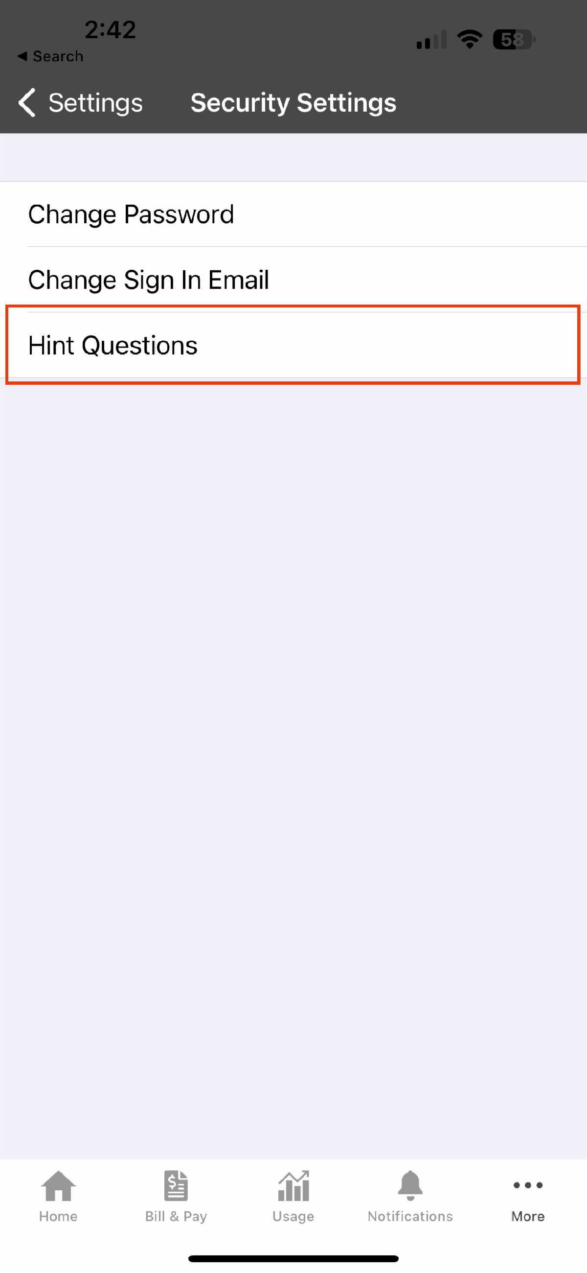 Security Questions Update — Lingo Networks