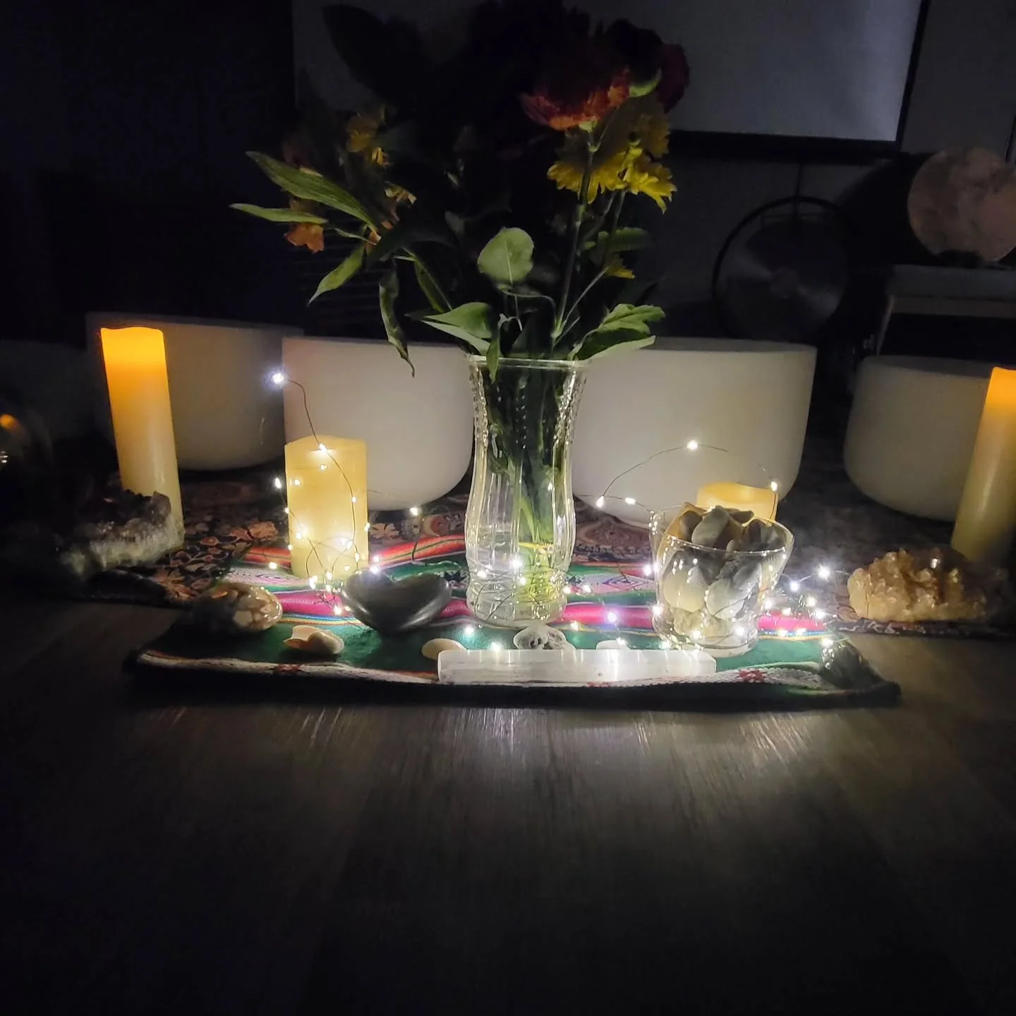 Thank you to everyone that attended sound meditations last week. I'm so grateful for the spaces that host these opportunities! Thank you @unitypointhealth Cedar Rapids, @starlight_yoga_in_lisbon , and @breathingroomyogacr .