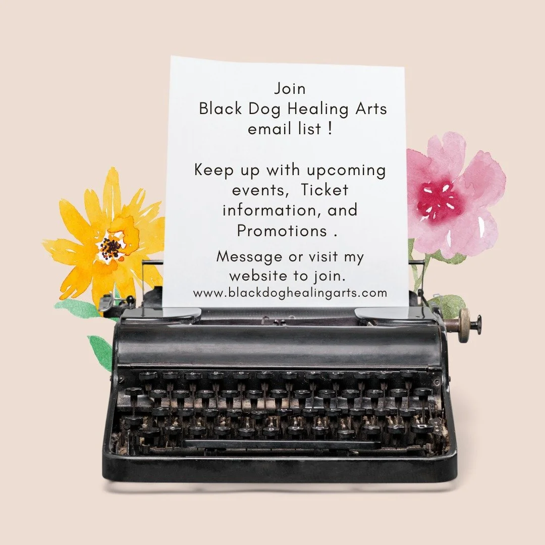 Interested in upcoming events and trainings? Visit our website to sign up for the newsletter at www.blackdoghealingarts.com or see the latest version: https://www.blackdoghealingarts.com/campaigns/view-campaign/uaCb20KwNqa1r_03s6nNWcKO9x6QEN8MFC6wsRQ