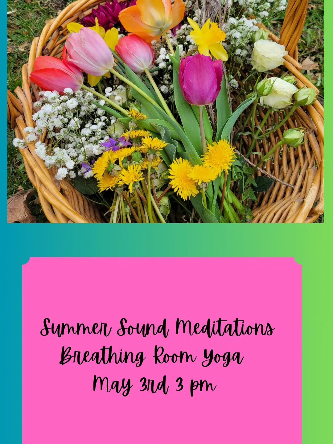 ✨️✨️✨️Special Offer✨️✨️✨️✨️
Good  for tomorrow's meditation
USE CODE SOUND20 at check out to receive 20% of when you purchase two tickets in the same cart. Share the opportunity for stillness and relaxation with a friend! 
Tickets available at: www.b