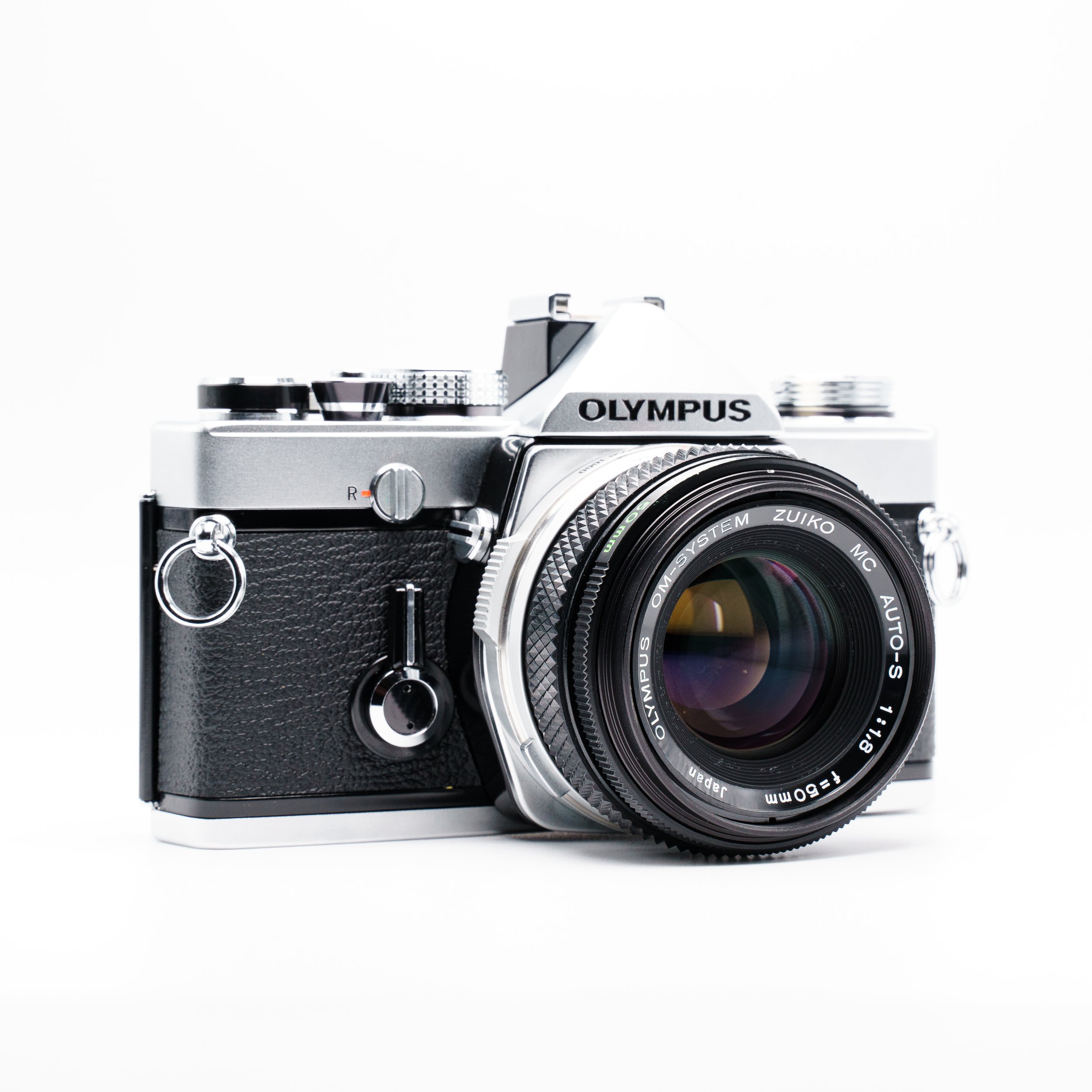 Olympus OM-1 with MC Auto-S 50mm f/1.8 - 35mm Film Camera Kit