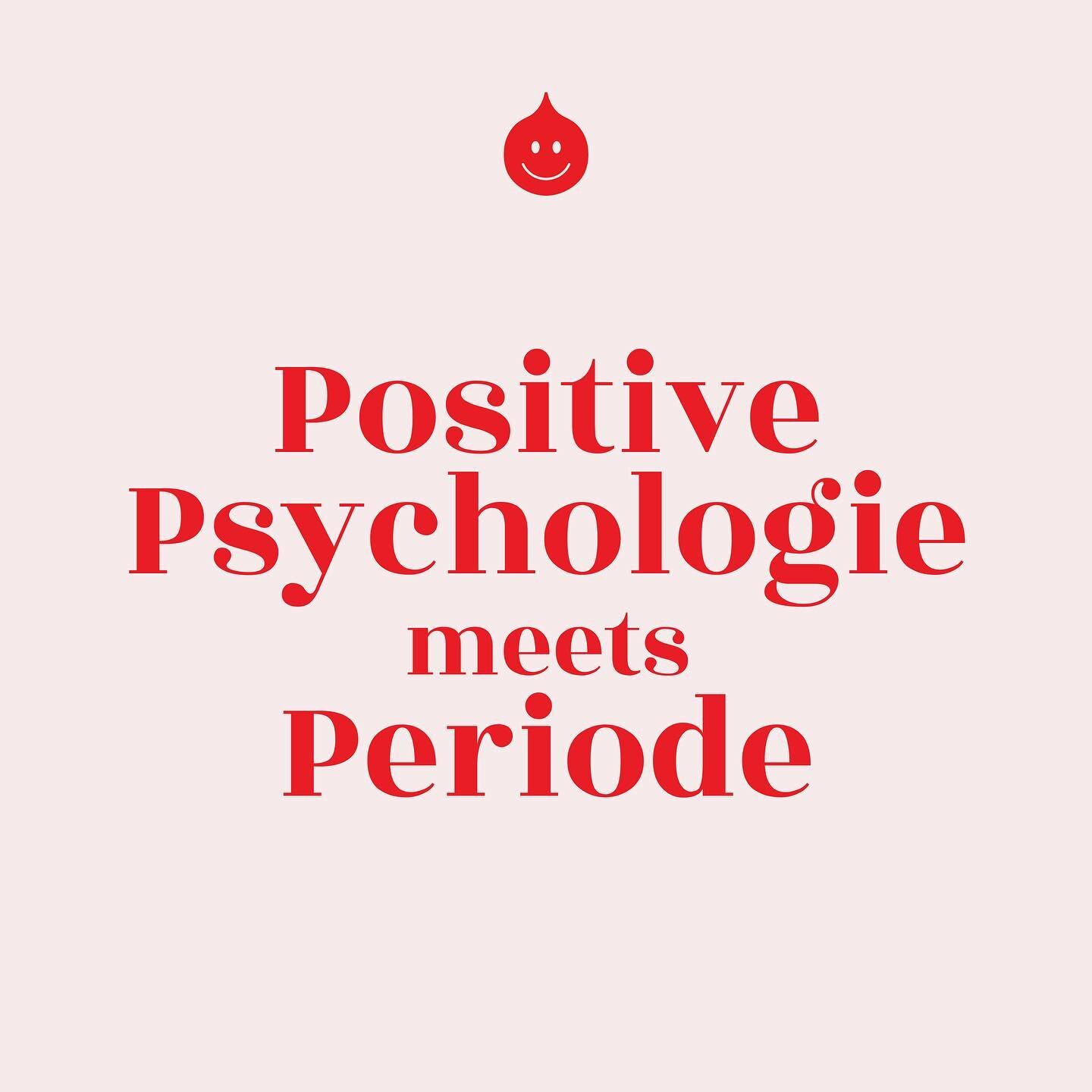 Die Positive Psychologie befasst sich (ganz ganz oberfl&auml;chig gesprochen) mit den positiven Aspekten im Leben. Und sollte nicht die Periode ein ganz ganz positiver Aspekt in jedem Leben eines Menschen mit Geb&auml;rmutter sein? ❤️ 

In der Studie