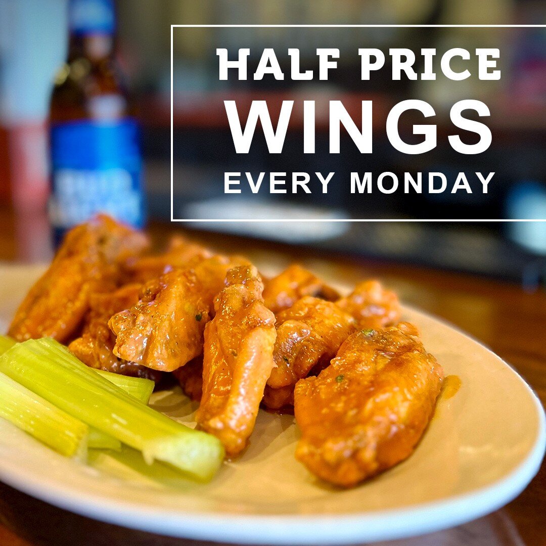 Monday is now wing day at Ralph's Zucca Pizza! Stop by today and every Monday for half off your order of wings ALL DAY! 

*Dine-in only