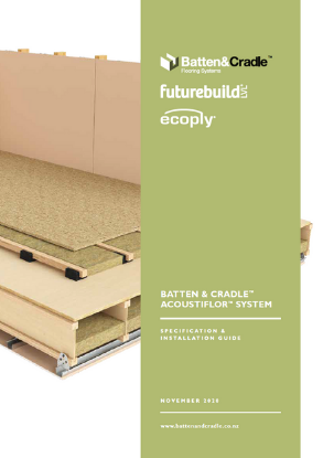 Futurebuild batten and cradle acoustiflor system