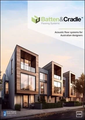 Batten and cradle CSR acoustic floor system