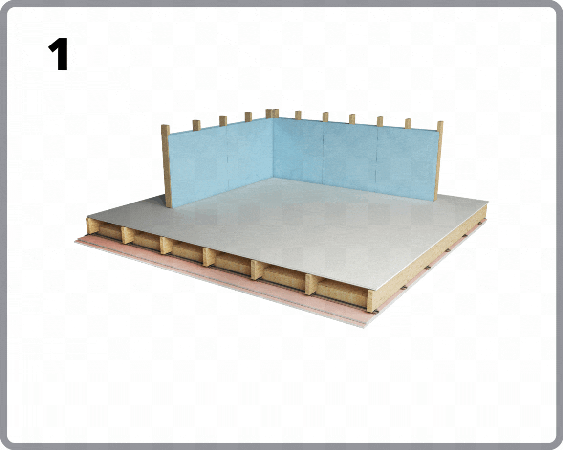 Batten and cradle flooring system installation