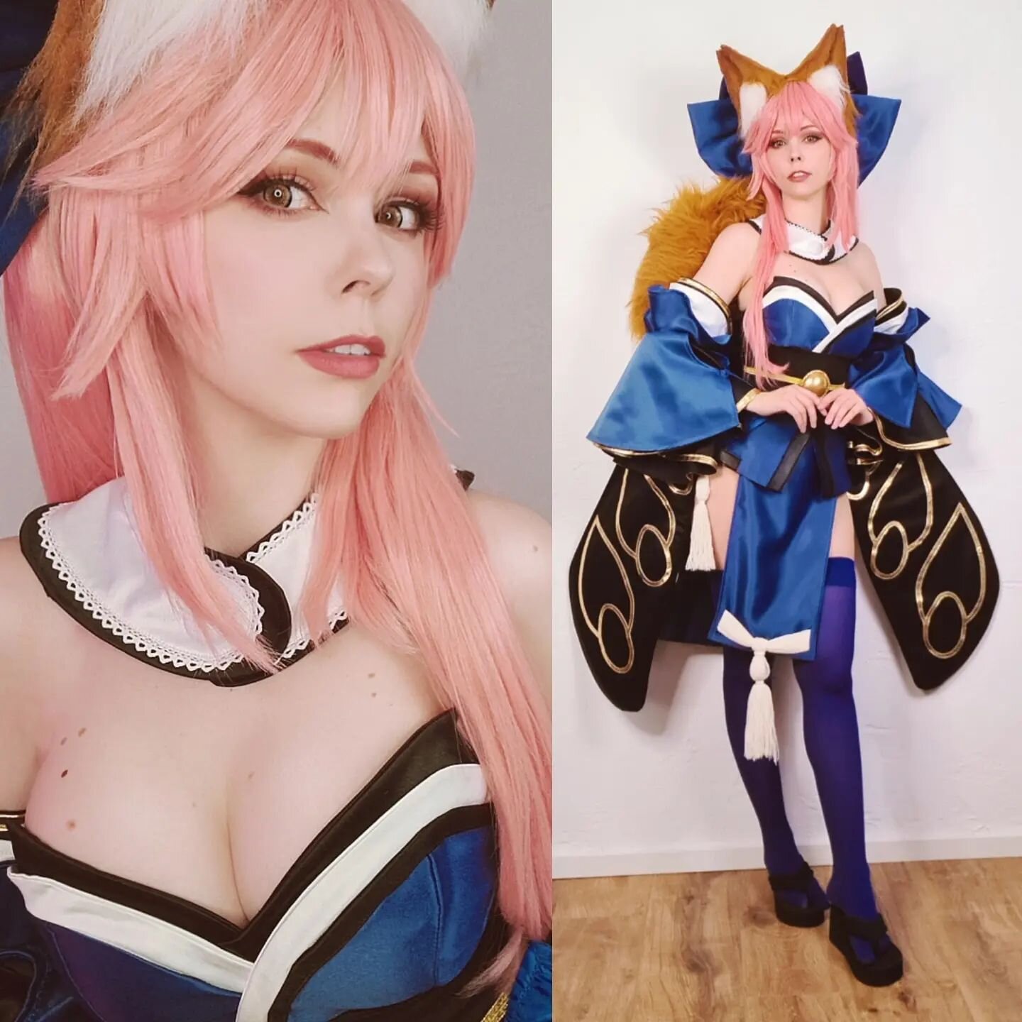 New costume ♡ Swipe for plenty of TAMAMO selfies!

This gorgeous costume is made by the talented @jtstudio.cosplayart ♡♡♡.
She is a commissioner who handmakes every detail on the costumes. I love her work on this Tamamo costume.

I always wanted to c