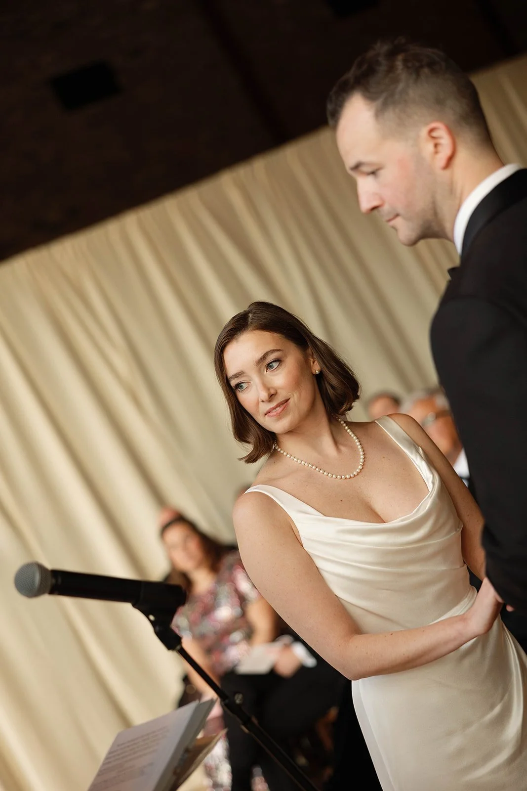 bride at alter