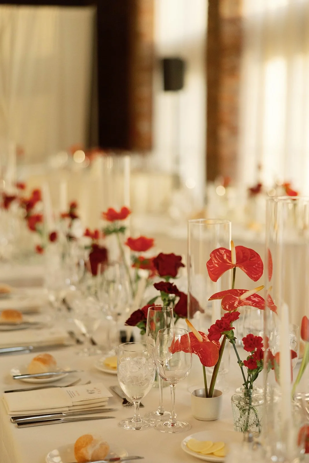 reception table close up
