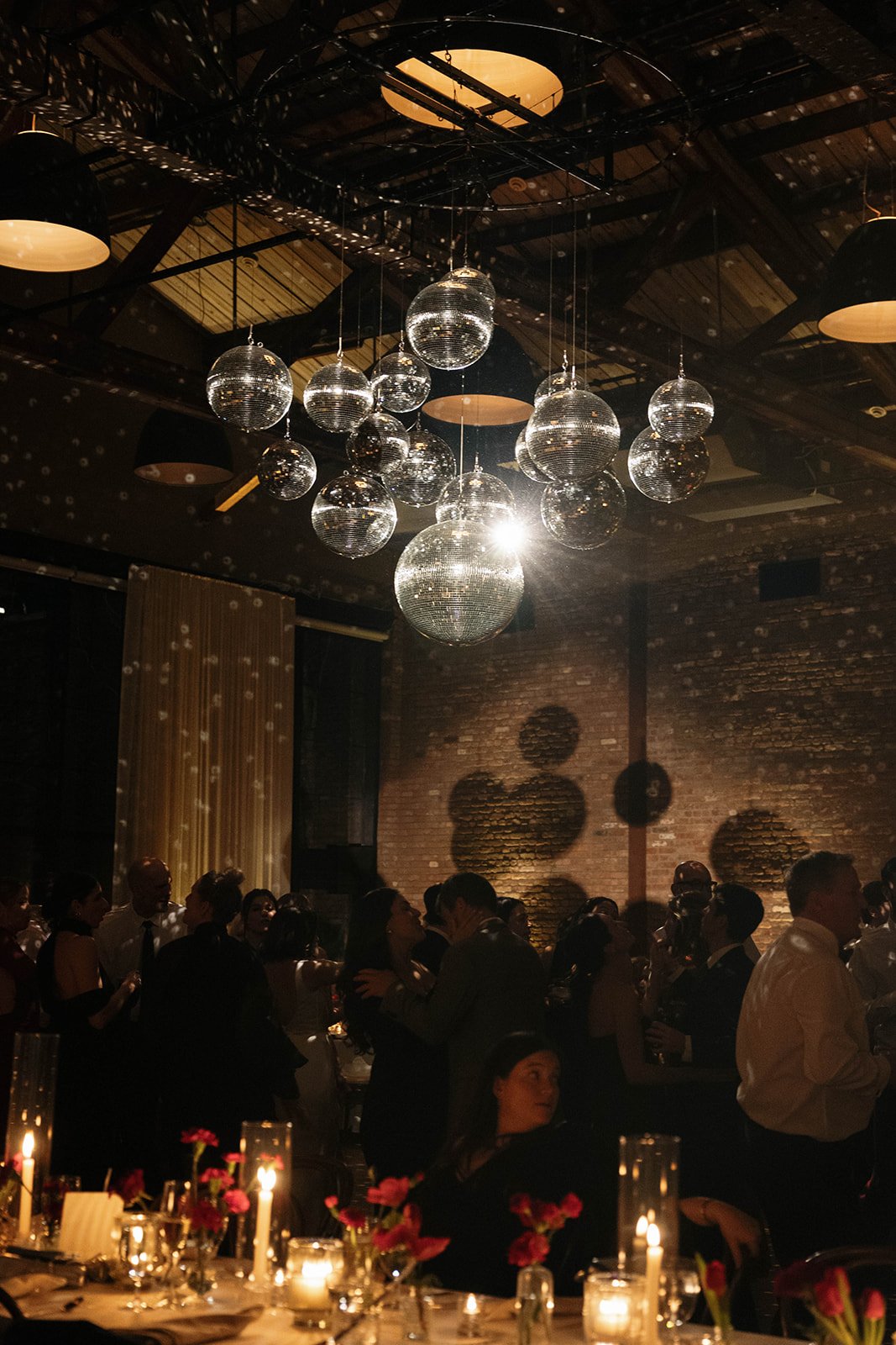reception disco balls