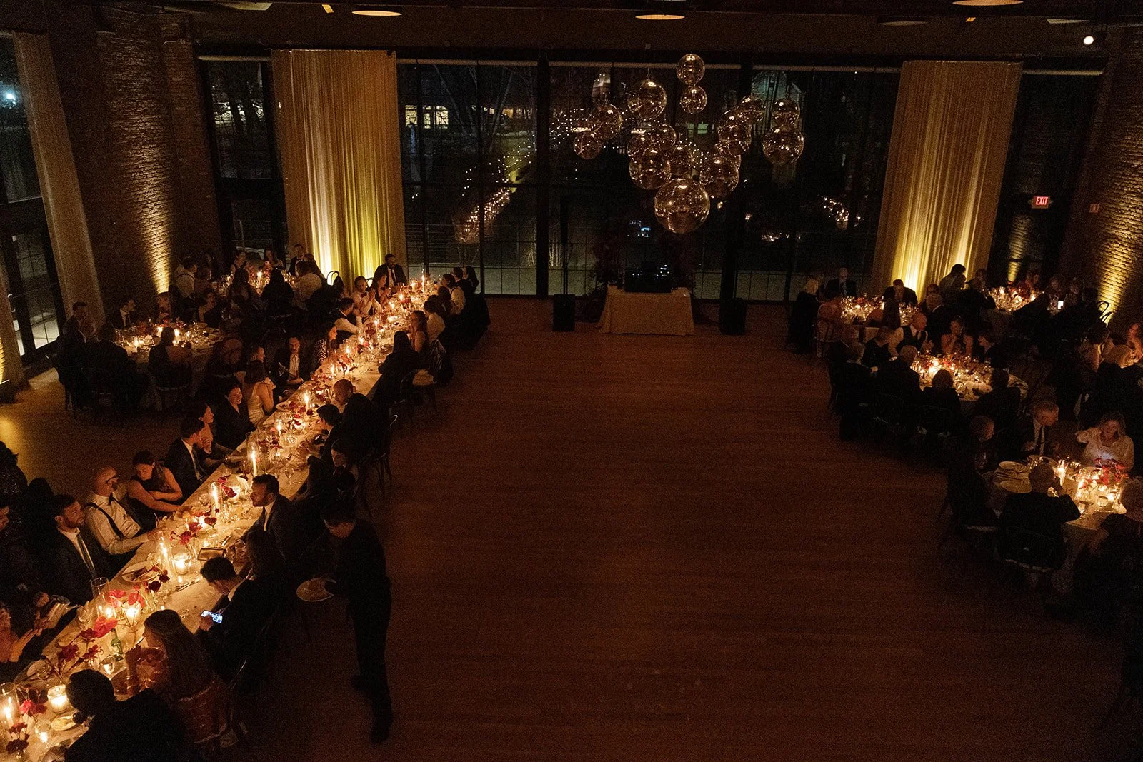 wide angle shot reception