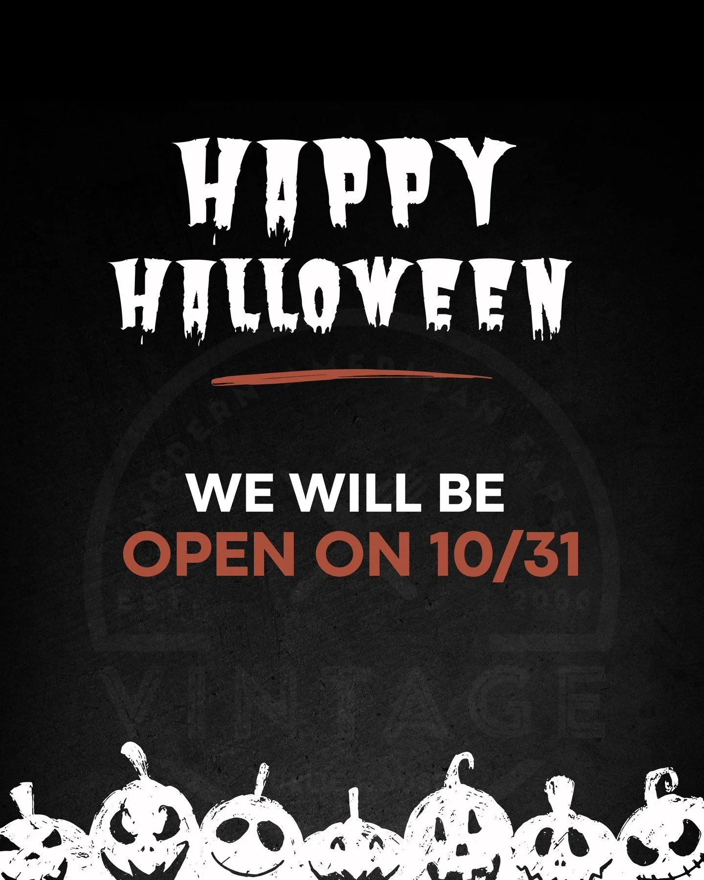 Happy Halloween from Vintage! 🎃
ㅤ
Treat yourself to handcrafted cocktails and dinner at Vintage. We&rsquo;re open normal hours tonight! See you soon.
ㅤ
📍 1790 Market St., Redding
🕓 4 PM &ndash; 9 PM
ㅤ
#VintageVibes #HalloweenNight #ReddingEats #Ba