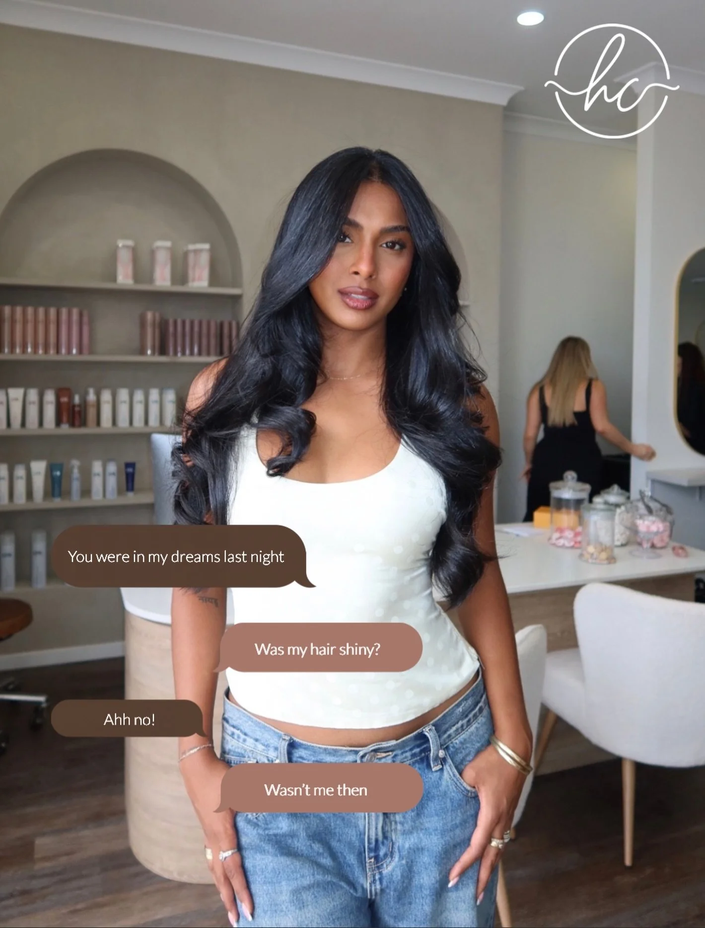 Can&rsquo;t be me 💅🏽✨

Because I&rsquo;m at Hair Candy every 6 weeks for my gloss toner refresh, keeping my colour fresh, my hair shiny and those locks looking luscious all year round 🤎

Dull hair? I don&rsquo;t know her 👋🏽

Your sign to book yo