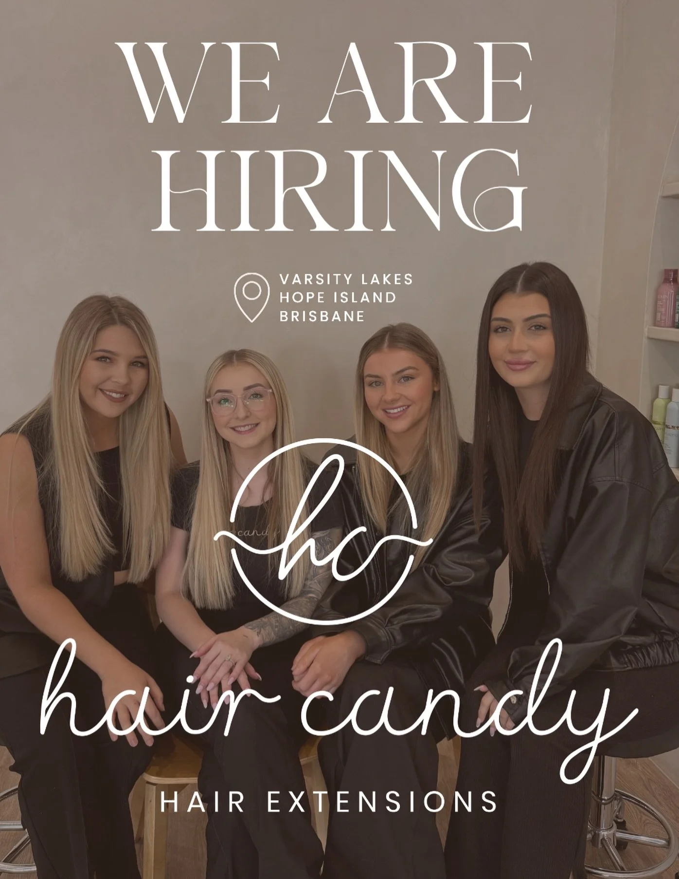 ✨ FOR THE FIRST TIME EVER&hellip; ALL 3 HAIR CANDY SALONS ARE HIRING! ✨

We&rsquo;re growing, and we couldn&rsquo;t be more excited! 🤍

For the first time in Hair Candy history, we&rsquo;re looking for new team members to join ALL THREE of our salon