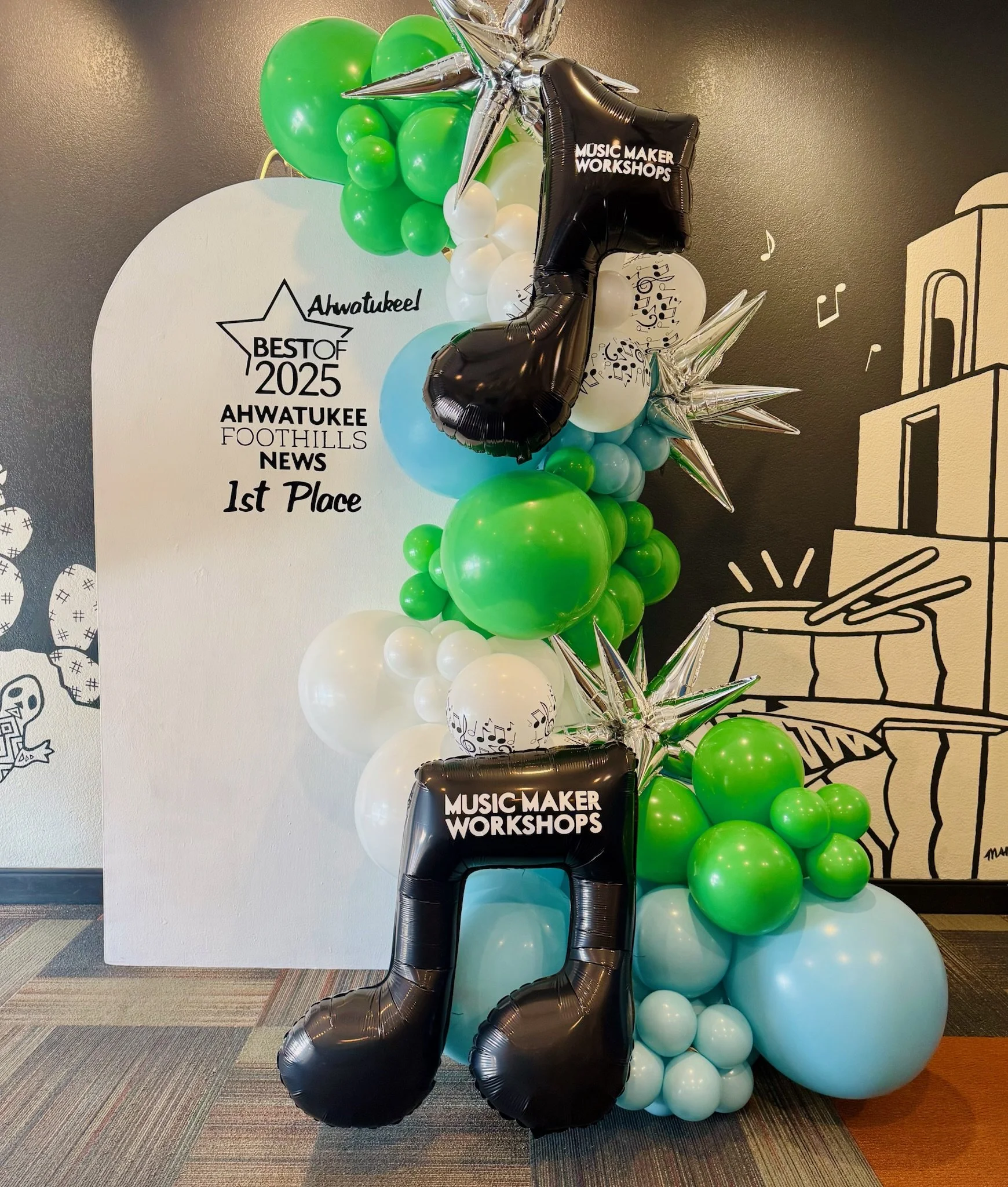 Music balloon garland Music Makers Ahwatukee small business Best of Ahwatukee
