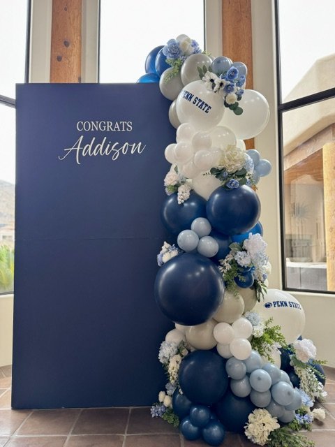 graduation balloon display