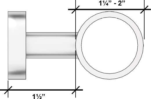 ADA grab bar clearance and spacing.