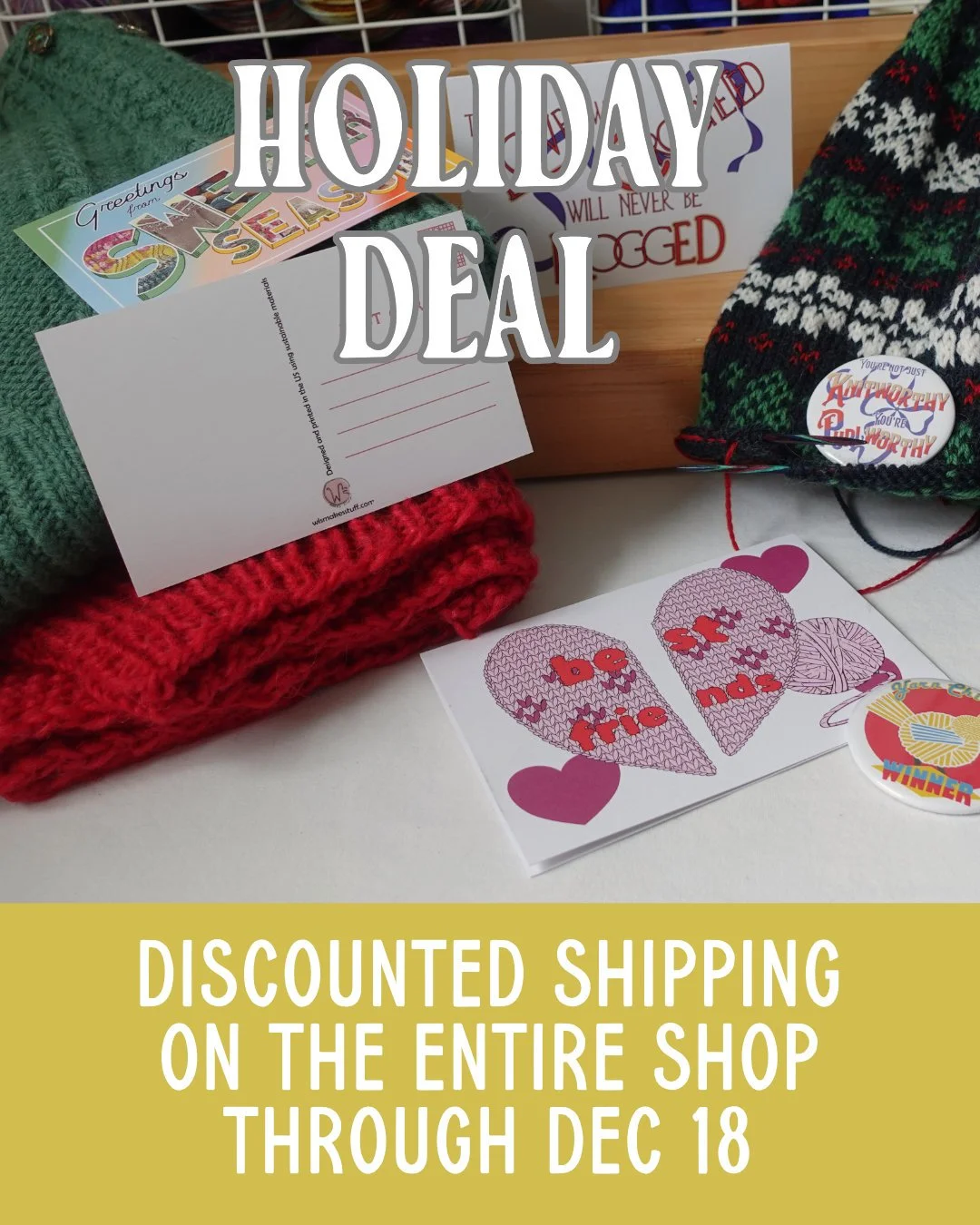 This holiday season WLS Makes Stuff is discounting all shipping costs by 20%! Whether you buy one item or several, you'll save money on shipping costs if you ship USPS Ground. Discount is automatically applied when you select USPS Ground (Discounted)