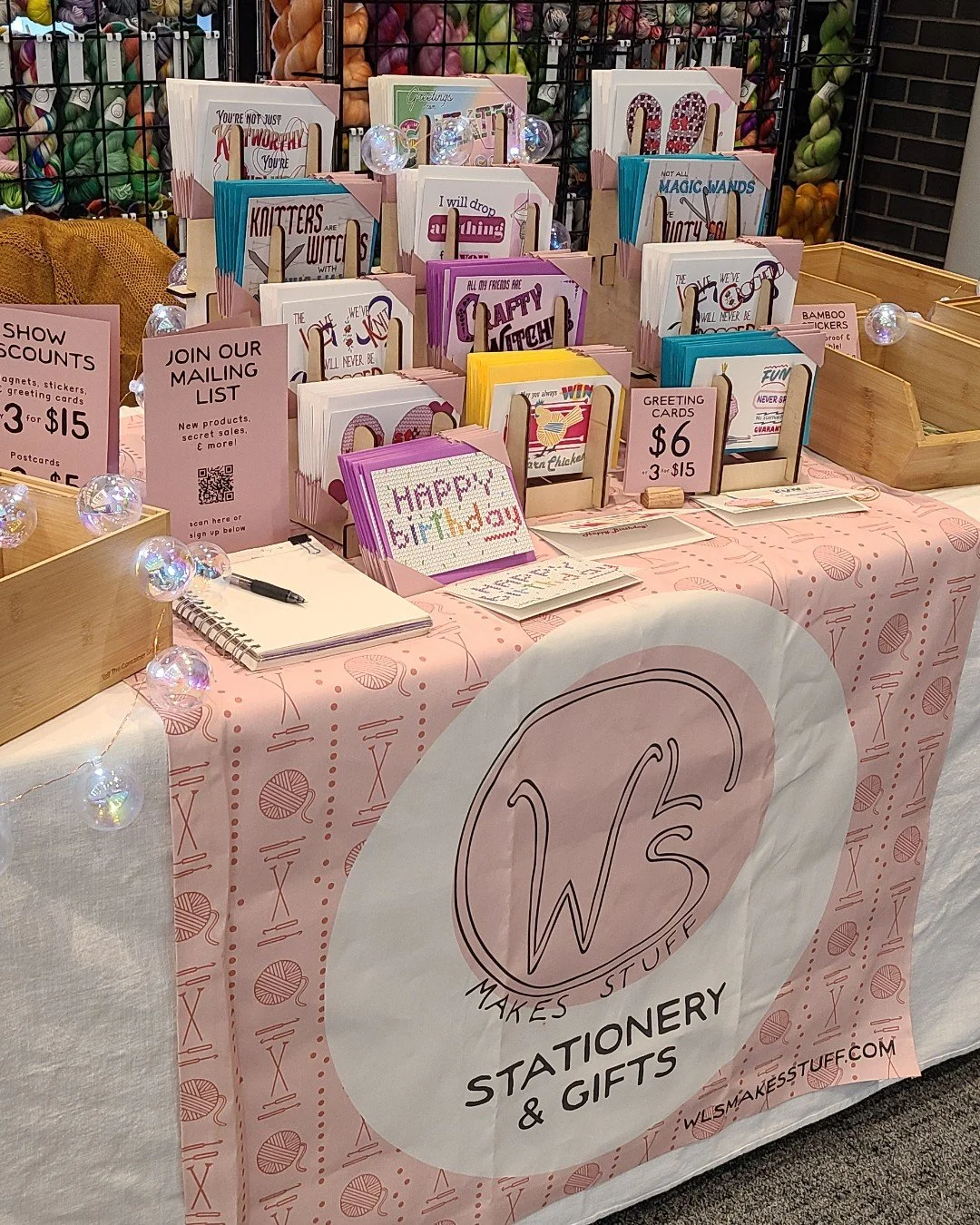 I had such a great time meeting everyone at @fibruary_indy this past weekend! Special thanks to my booth neighbors @wildsageartscreative, @macdyeconley, and @oinkpigments who I had a great time chatting with.⁣
⁣
If you missed your chance to get a sho