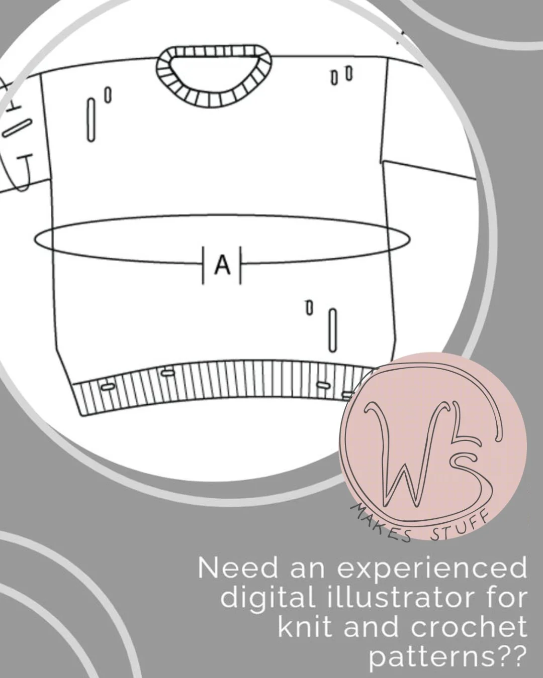 Is there a pattern you've been avoiding finishing because you know making the schematic, colorwork chart, or crochet chart will take you forever? Let me help! Illustration work is charged at a flat fee relative to the size of the final product and I 