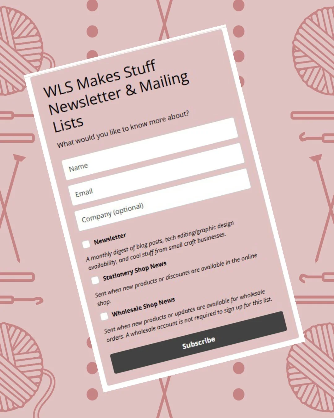Welcome to everyone who found me through @yarncon! If you're cutting down the time you spend on social media these days, a reminder that I have three mailing list options to choose from!⁣
⁣
𝗧𝗵𝗲 𝗡𝗲𝘄𝘀𝗹𝗲𝘁𝘁𝗲𝗿 is the monthly digest of everyth