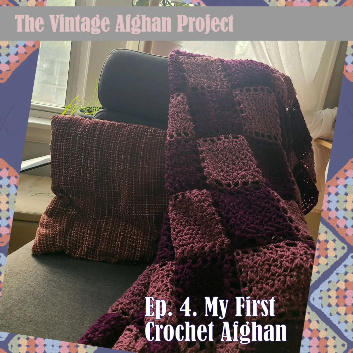 In today's Blog of Making Stuff, I finally have a new episode of the Vintage Afghan Project! Episode 4 covers the completion of the second afghan -- and my very first crochet blanket ever.  I made 𝘀𝗼 many mistakes, but I'll explain in the post why 