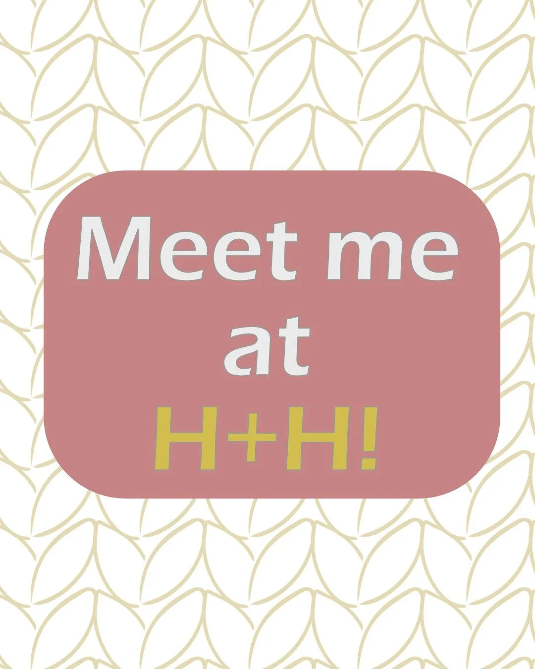 I will be at the H+H Americas trade show next week! if you're also attending and would like to meet up to chat, feel free to click that "Contact Me" button in my bio link and let me know! Happy to chat whether you have a pending project you
