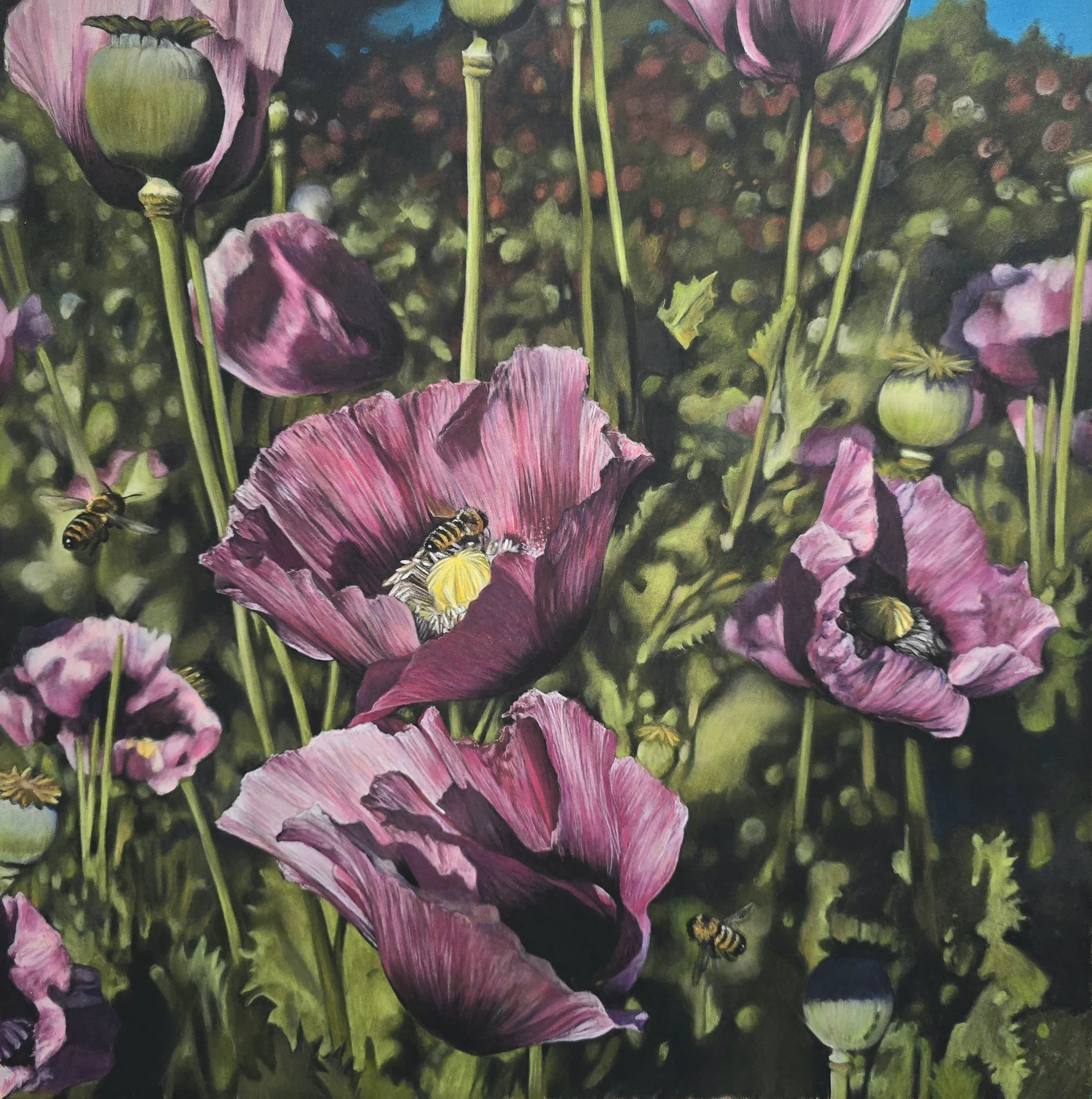 Breathing In - original soft pastel