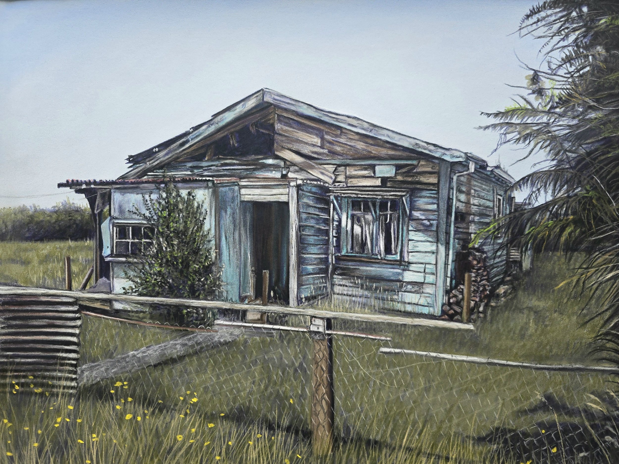 My House is Blue - 54.5cm x 44.5cm - $1550