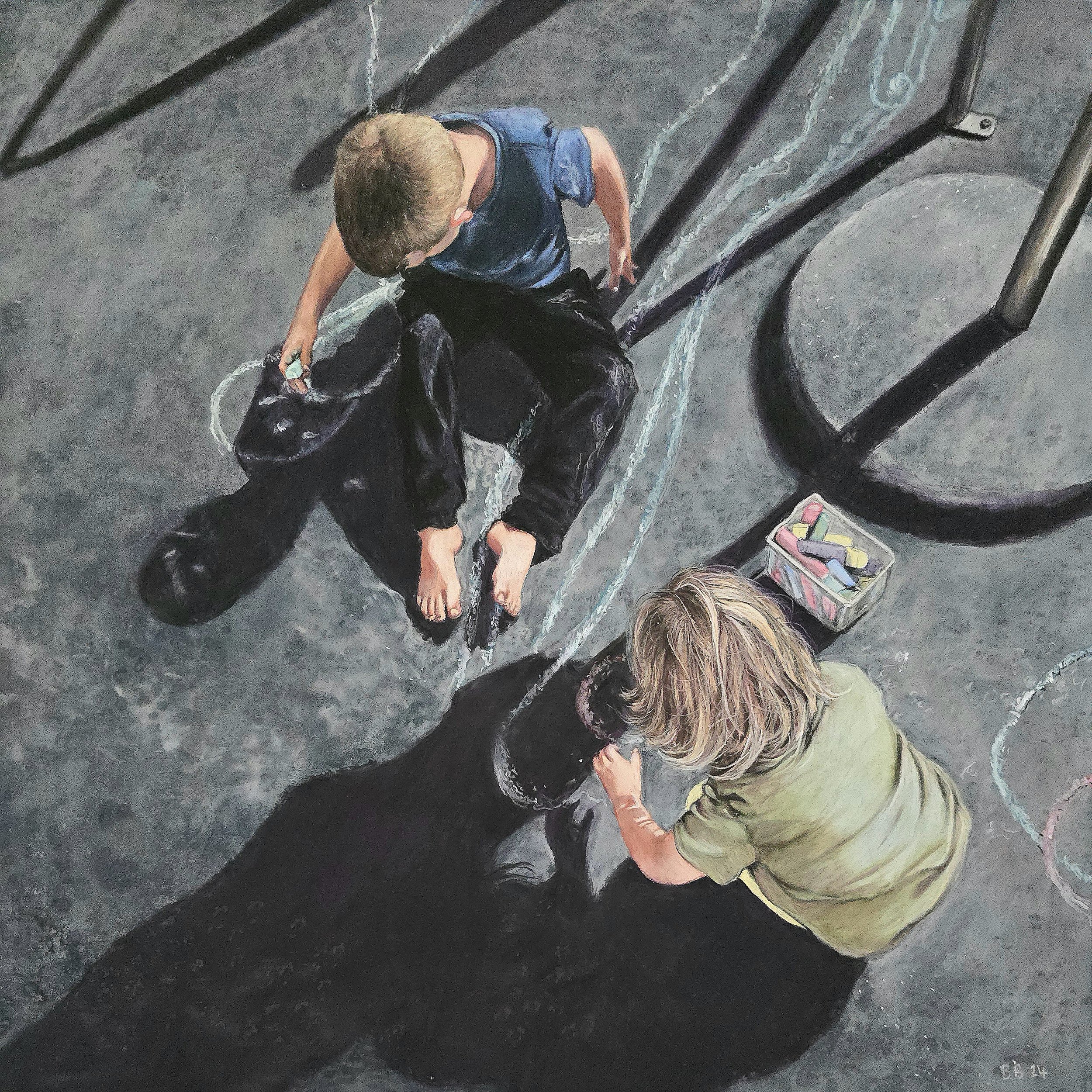 My Little Shadows - 53cm x 53cm = $1550