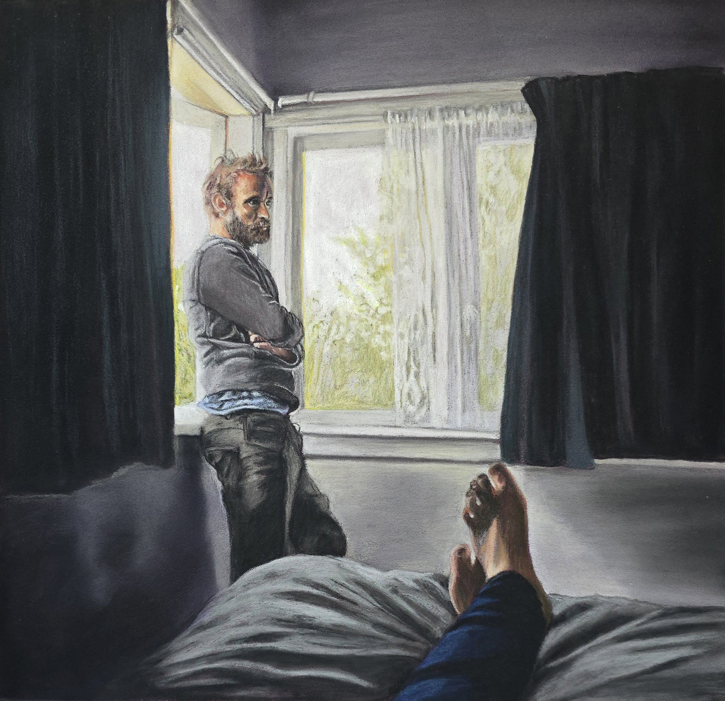 Unspoken - 43cm x 43cm = $950