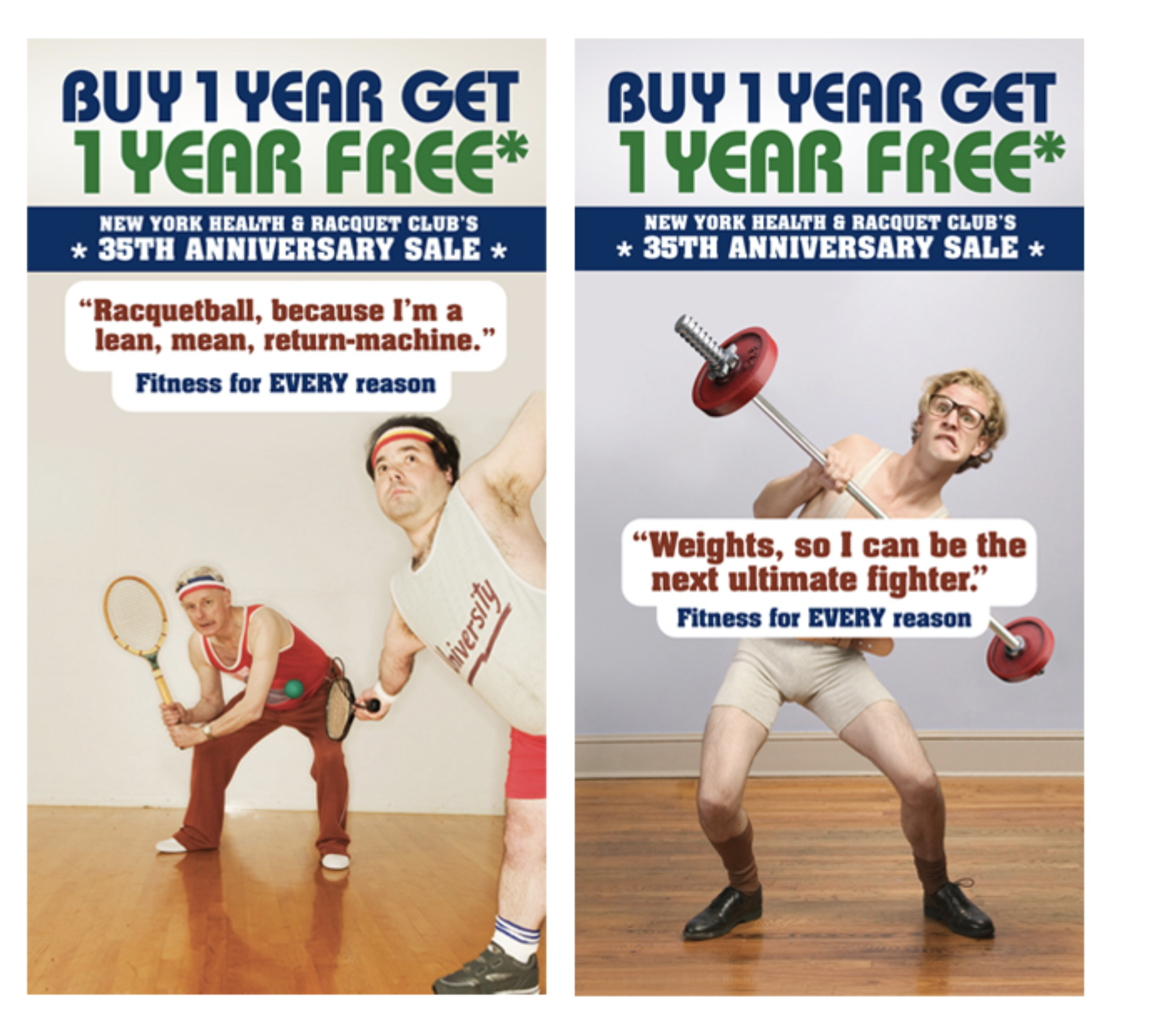 New York Health & Racquet Club Ad Campaign