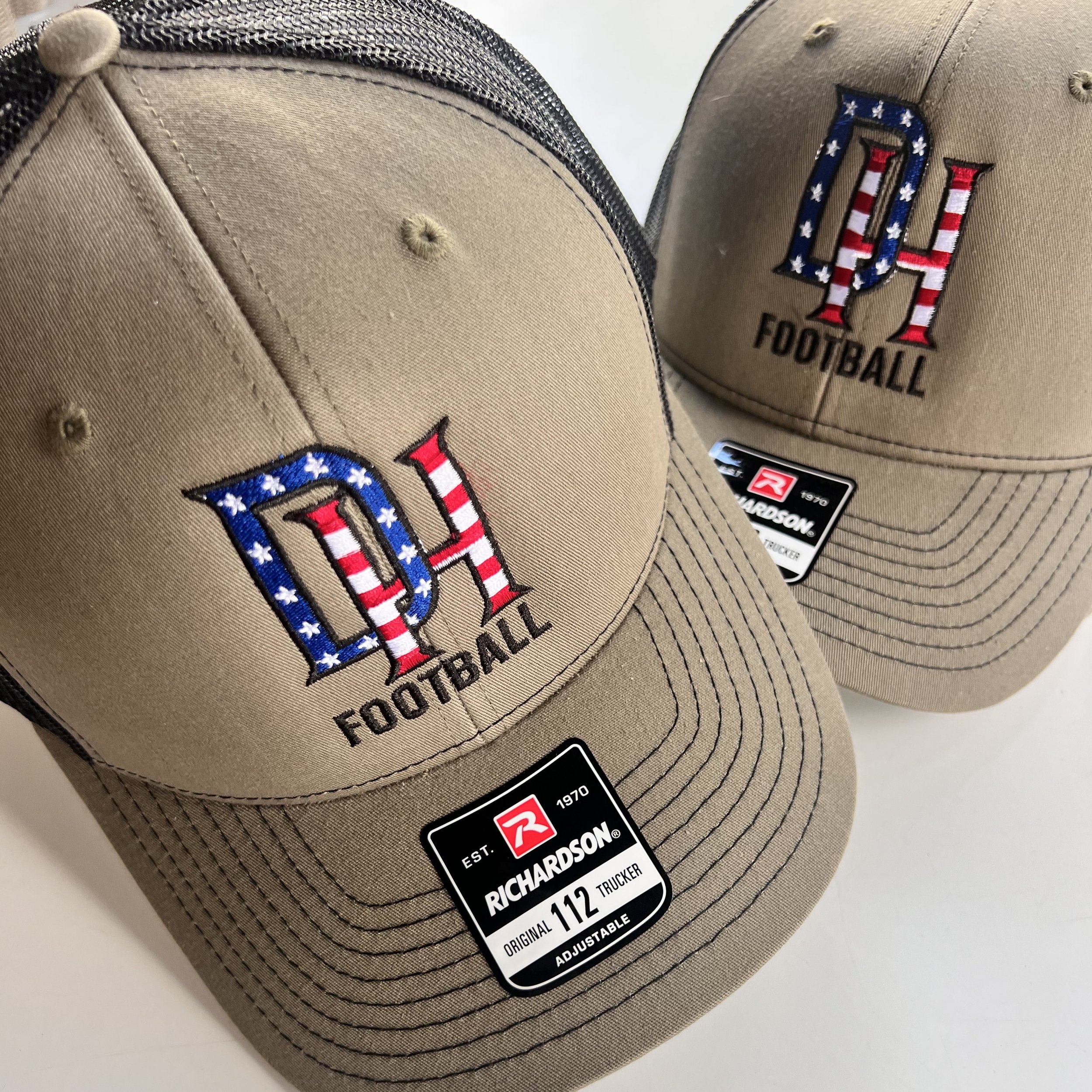 DH American Flag Tan Black Hat