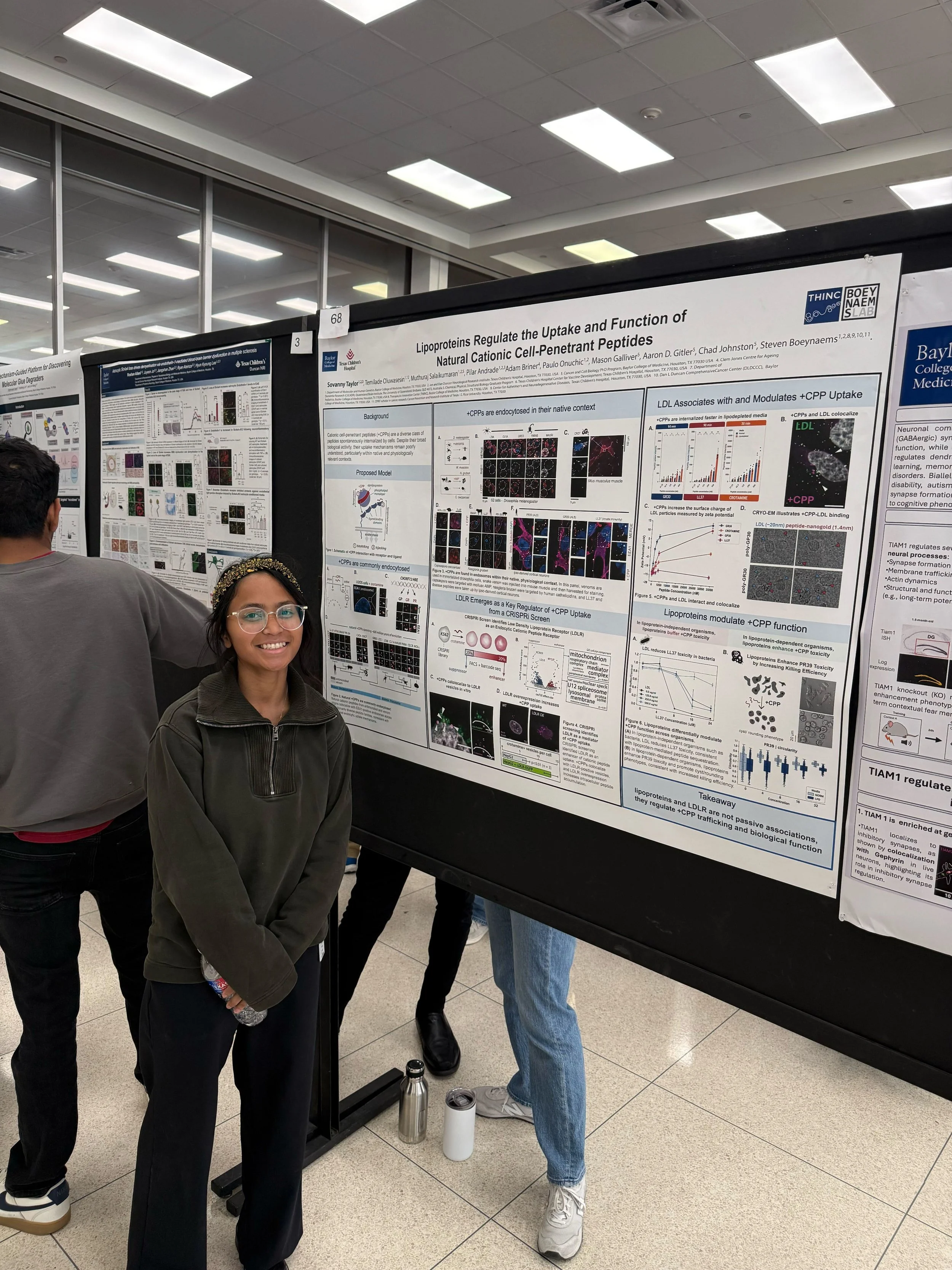Sophie presenting at the grad student symposium - May 2026