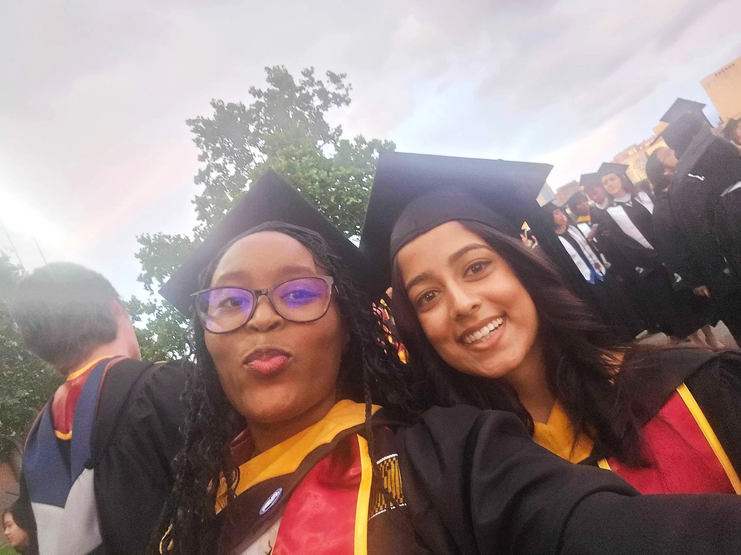 Temi and Anya determined to walk, rain or shine - May 2026