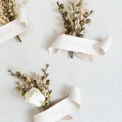 Natural boutonnières 🌿🌾