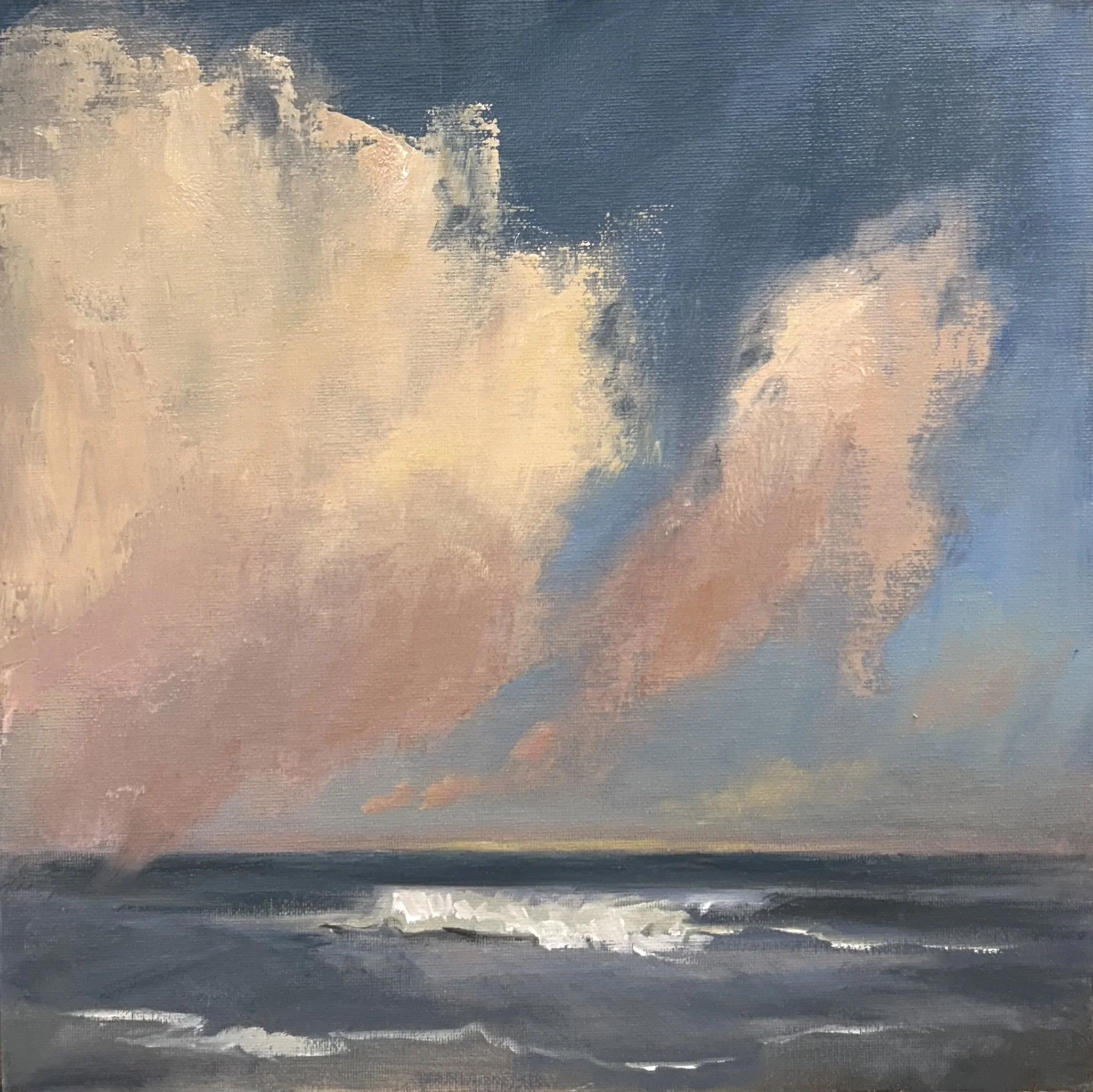 Rolling By | 12x12 inches | Oil on Panel, 2026