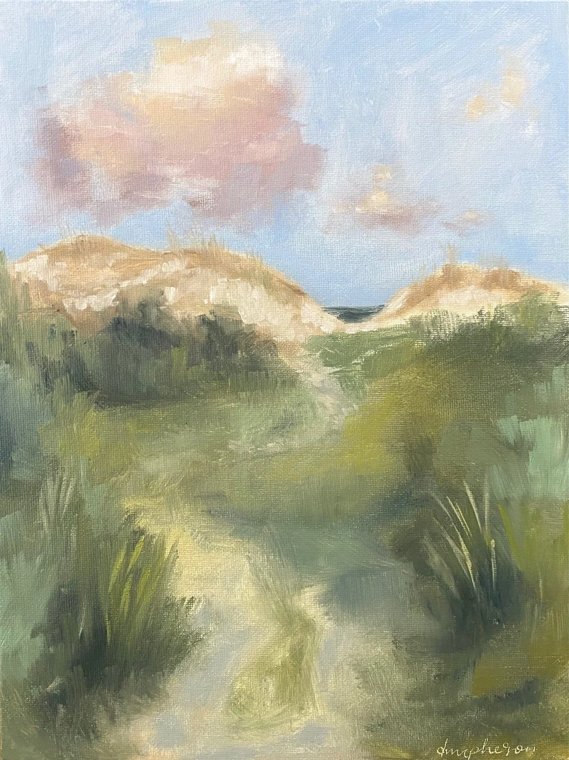 On the Right Path | 12x9 inches | Oil on Panel, 2025
