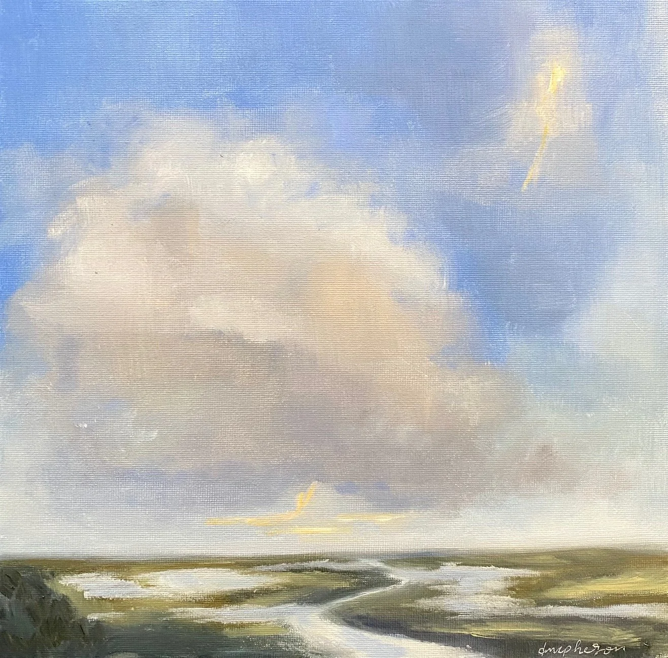 Fleeting Summer Storm | 10x10 inches | Oil on Panel, 2025