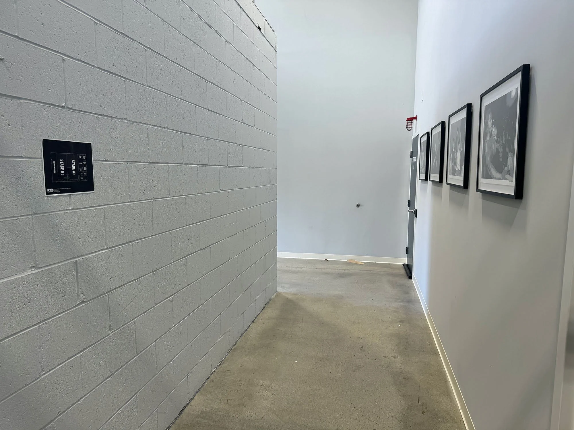 Original hallway before mock up