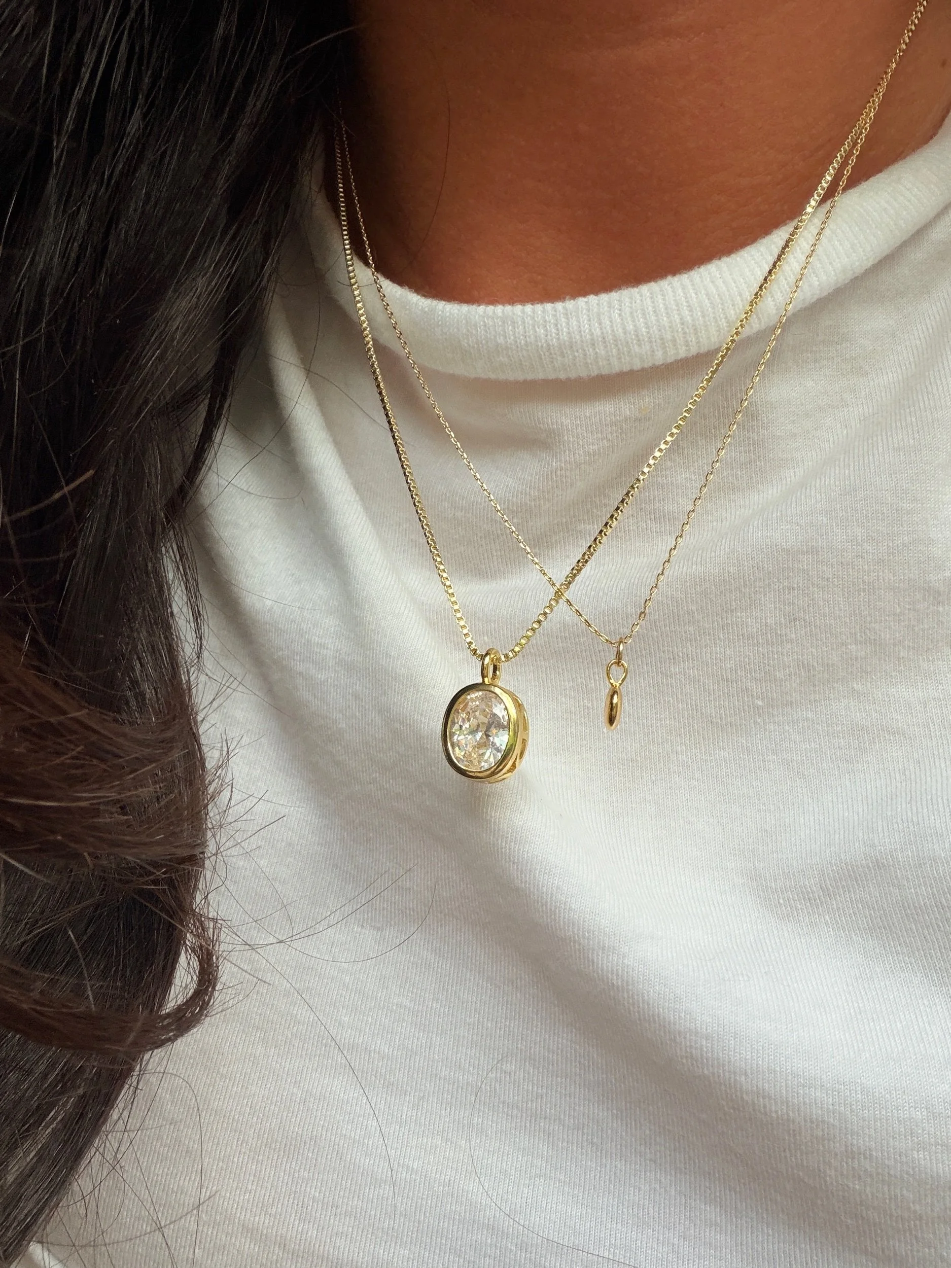 Aster Bezel Necklace
