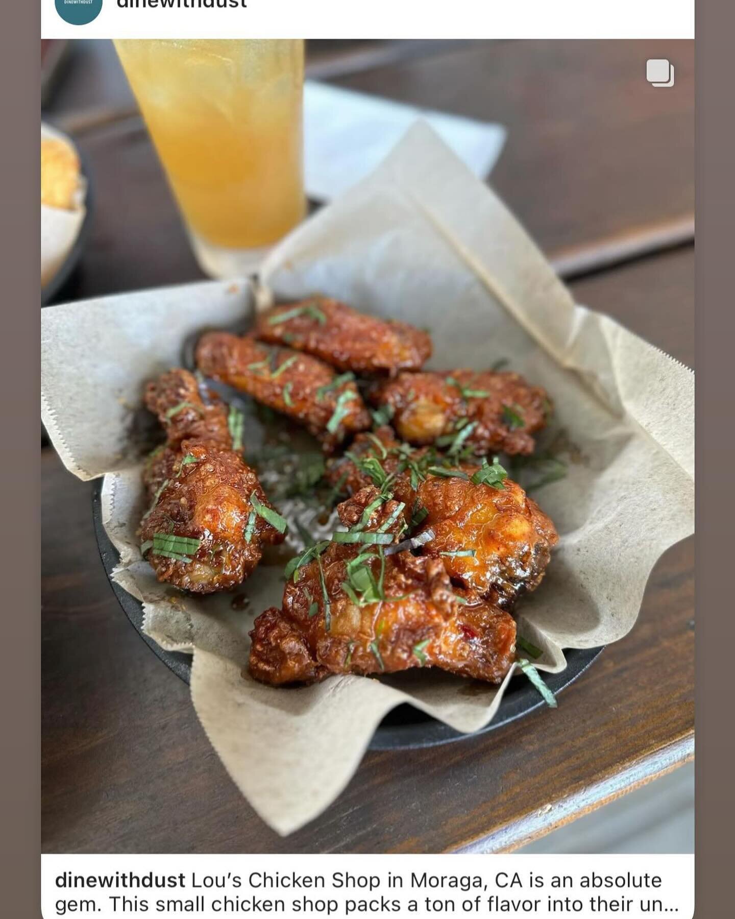 Thank you for your support and lovely captures! 

#repost @dinewithdust 

#louschickenshop #moragaeats #eastbayeats #lamorindaeats #chicken #wings #bayarea #bayareaeats #foodies